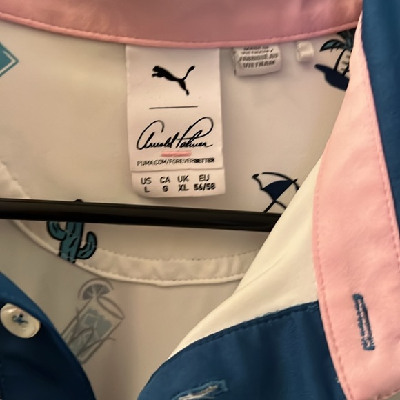 Arnold Palmer PUMA Performance Golf polo size= Large - Picture 2 of 4